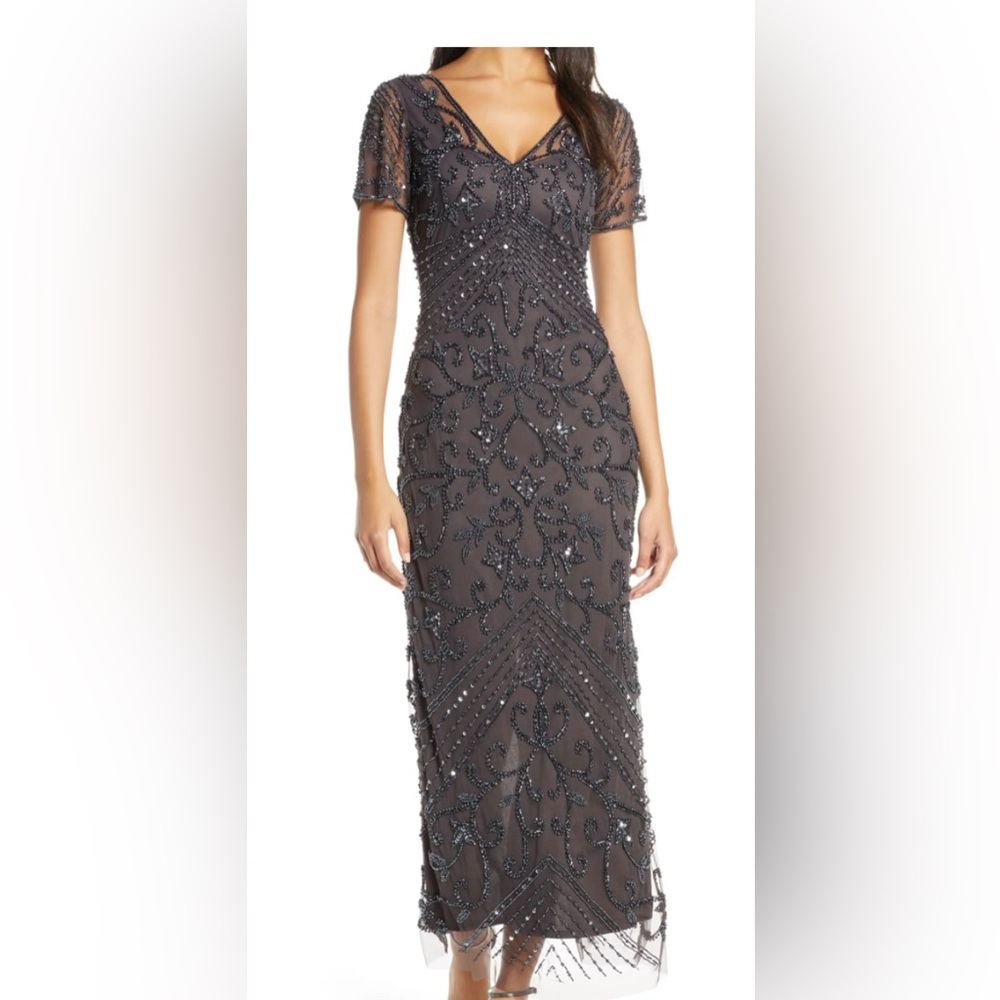 Pisarro Nights Beaded Formal Gown size 6